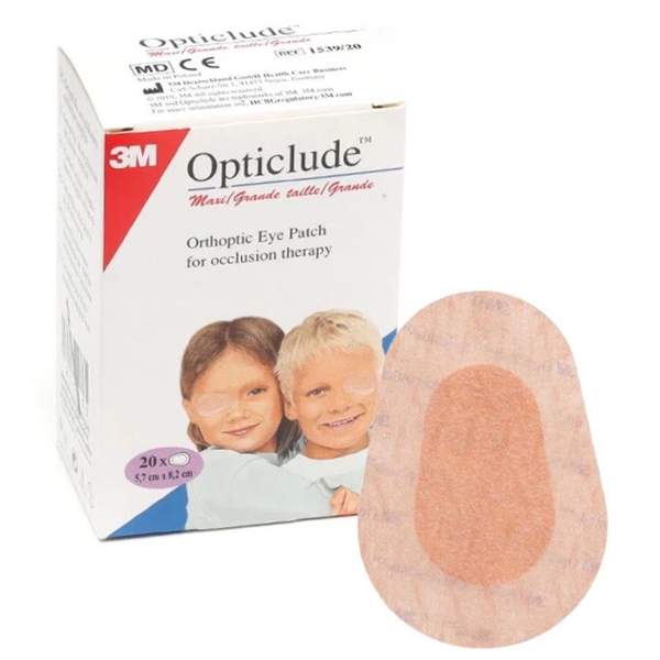 Opticlude Pansements Orthoptiques X 20 : 5,7x8,2cm