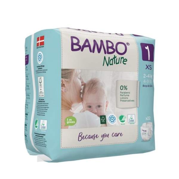 Nature Couches Bebe 1 Xs 2 a 4 Kg 22 Unites