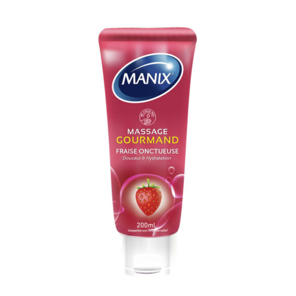Gel Massage Gourmand Fraise - 200 Ml