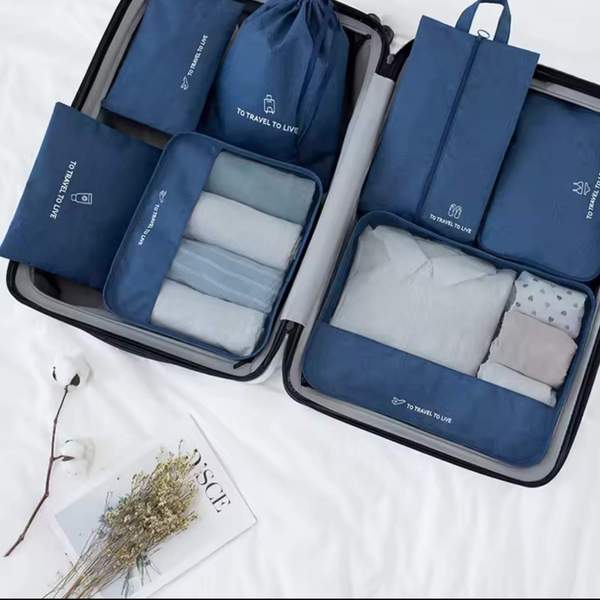 Set de Rangement de Valise to Travel to Live 7 Pieces