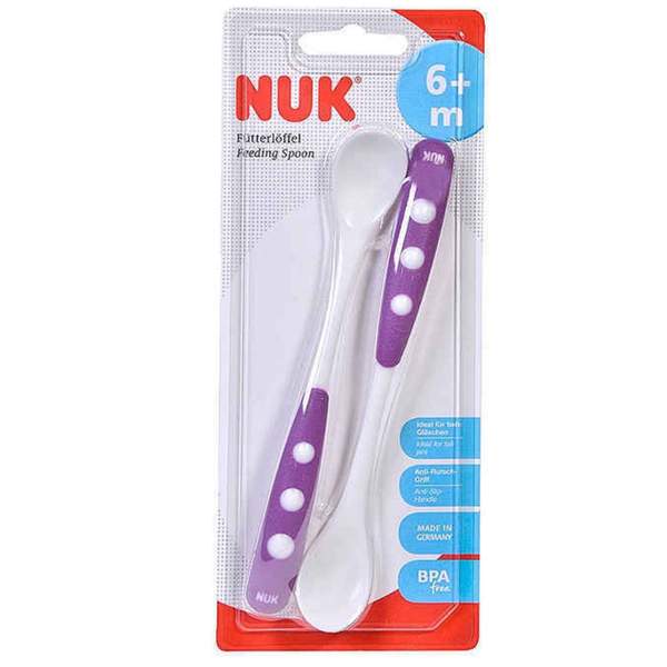 Ensemble de 2 Cuillères Longues Nuk Mauve