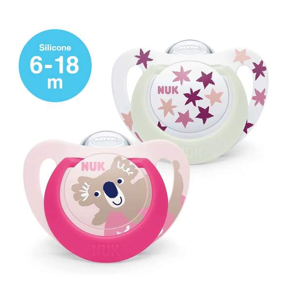 2 Sucette Star Night & Day 6-18m Filles