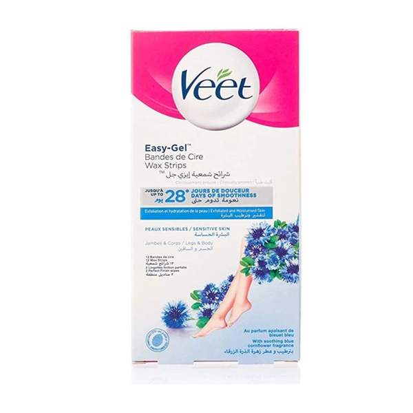 Cire Froide Jambes et Corps Peaux Sensibles Veet