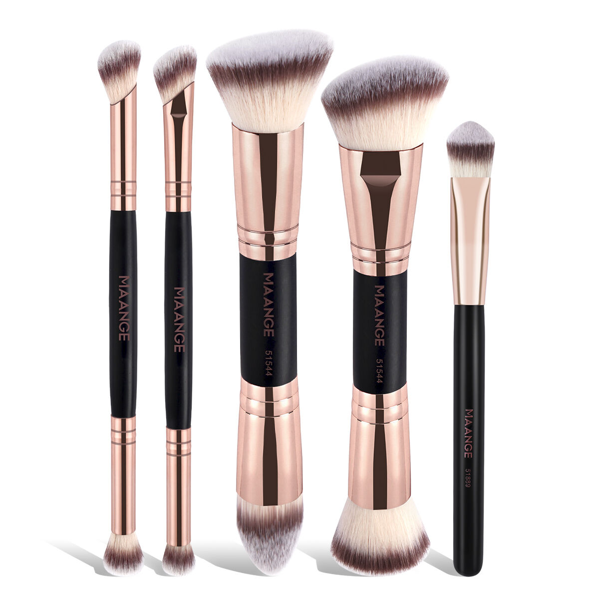5 Pieces Double Head Makeup Brush- Hj