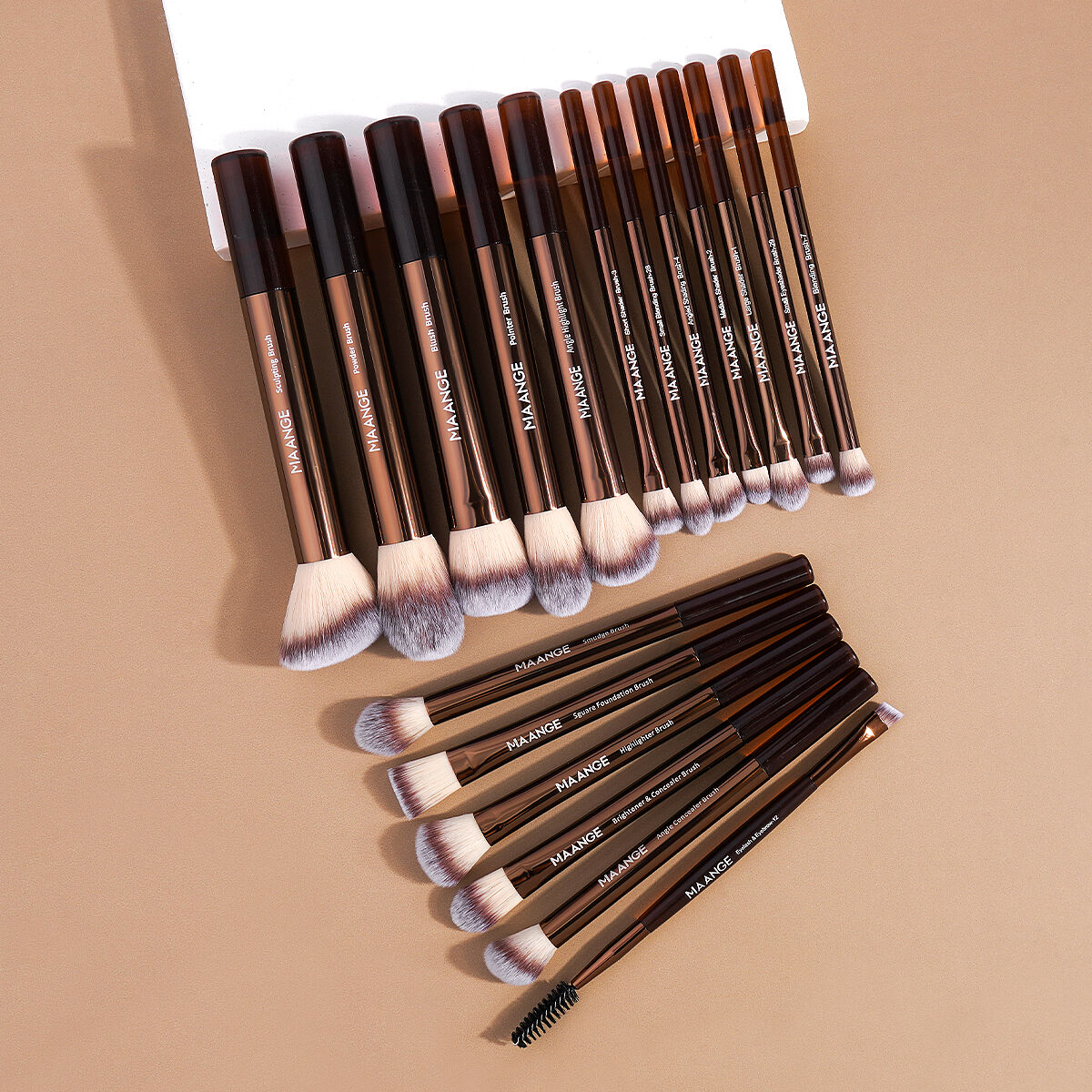 18 Pieces Makeup Brush+holographic Bag-k