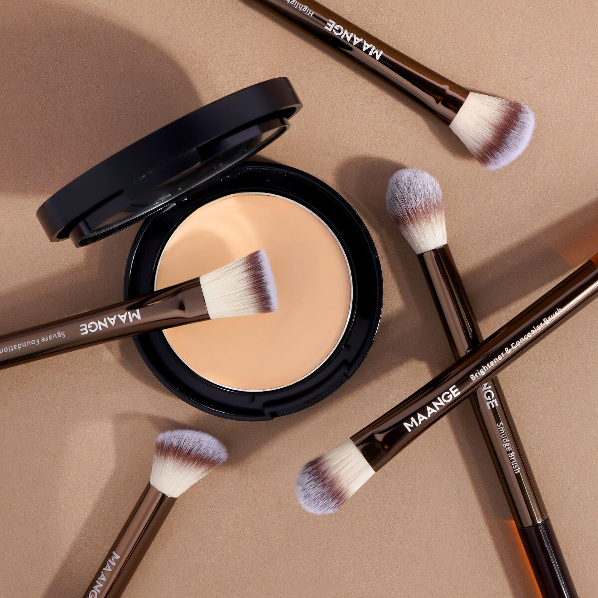 18 Pieces Makeup Brush+holographic Bag-k thumbnail 3