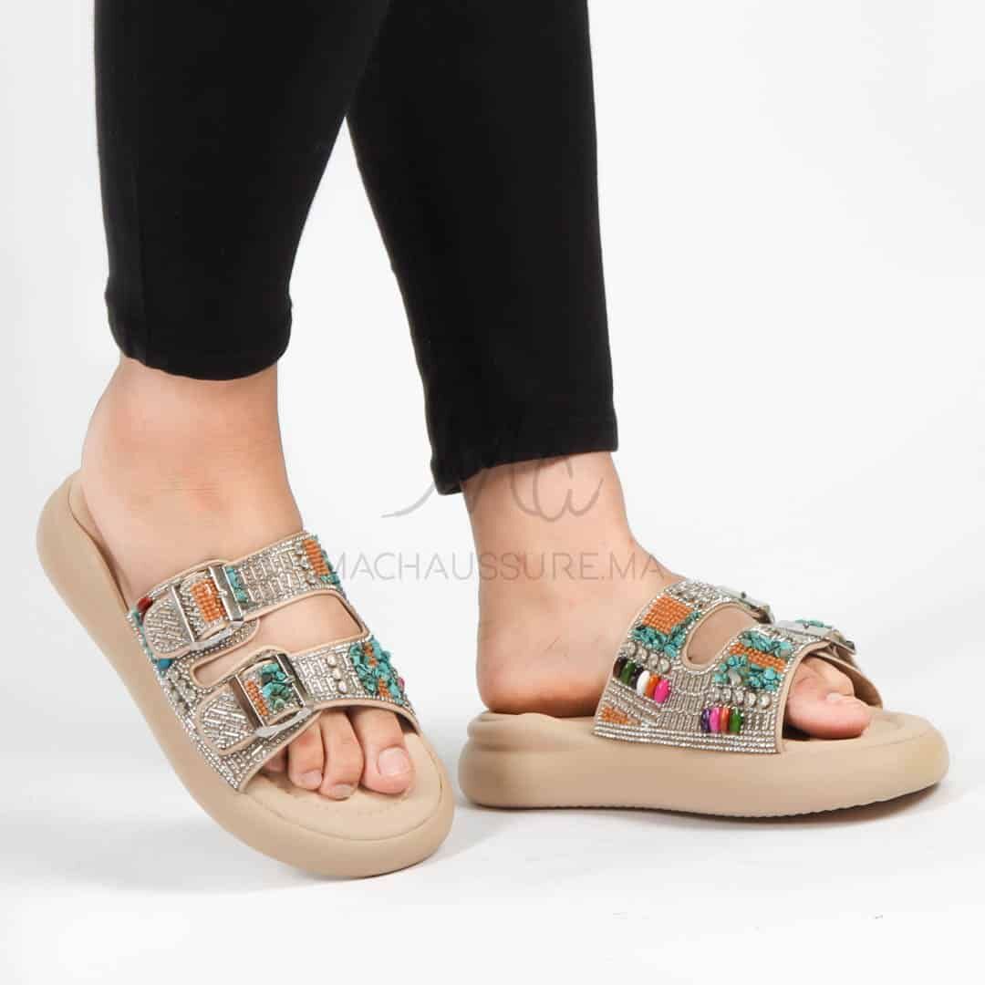 Petunia – Sandales À Plateforme En Beige