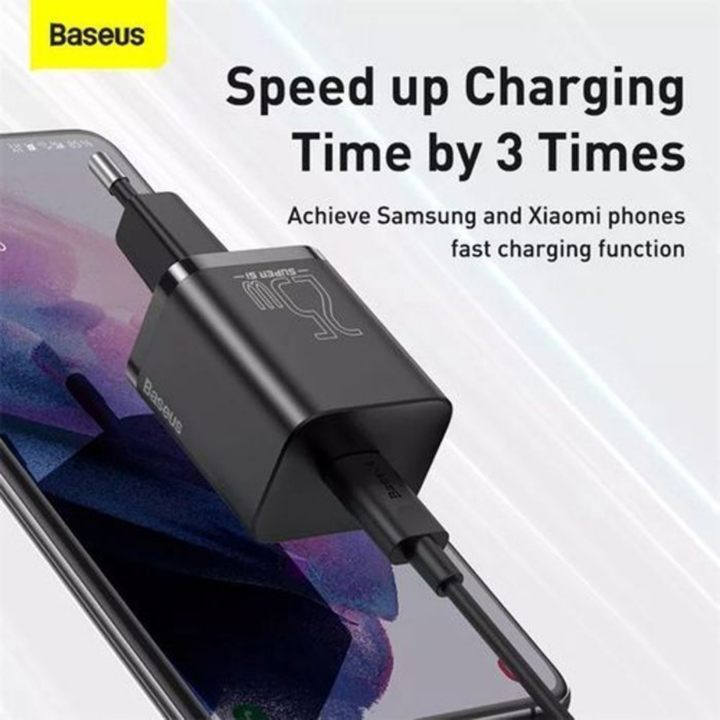 Chargeur Rapide -  25w - Type-c - Câble Inclus 1m - Compatible Samsung et Iphone