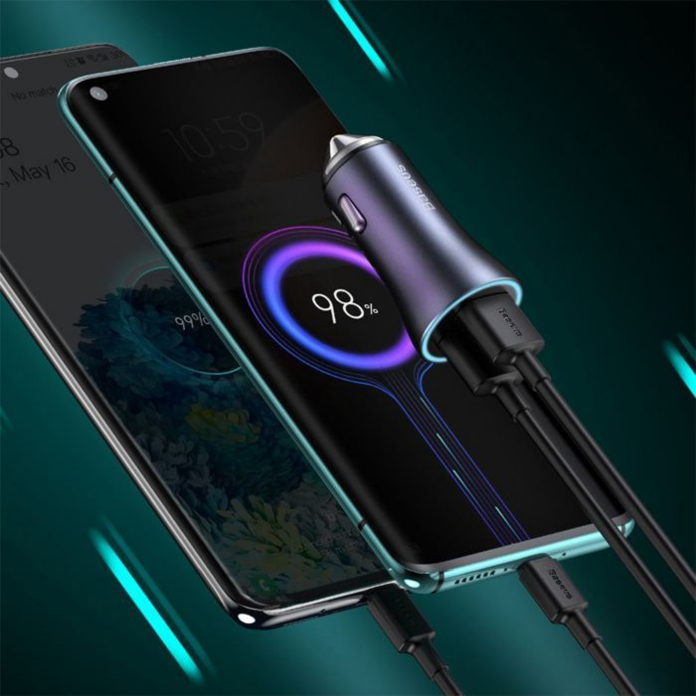 Chargeur de Voiture - Golden Pro - 40 W - Usb-a et Usb-c - Charge Rapide thumbnail 3