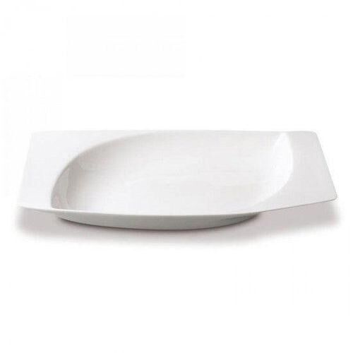 Assiette Creuse En Porcelaine Rectangulaire