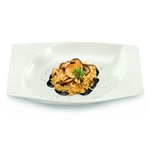 Assiette Creuse En Porcelaine Rectangulaire