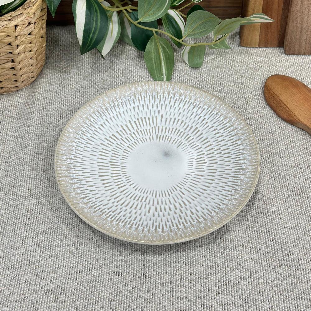 Assiette Moderne Avec Détail Beige - 27 Cm thumbnail 1