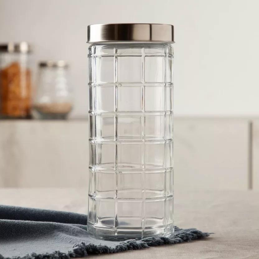 Set de 2 Bocals en Verres pour une Meilleure Conservation pour Marinade et Huiles 2L et 2,5L