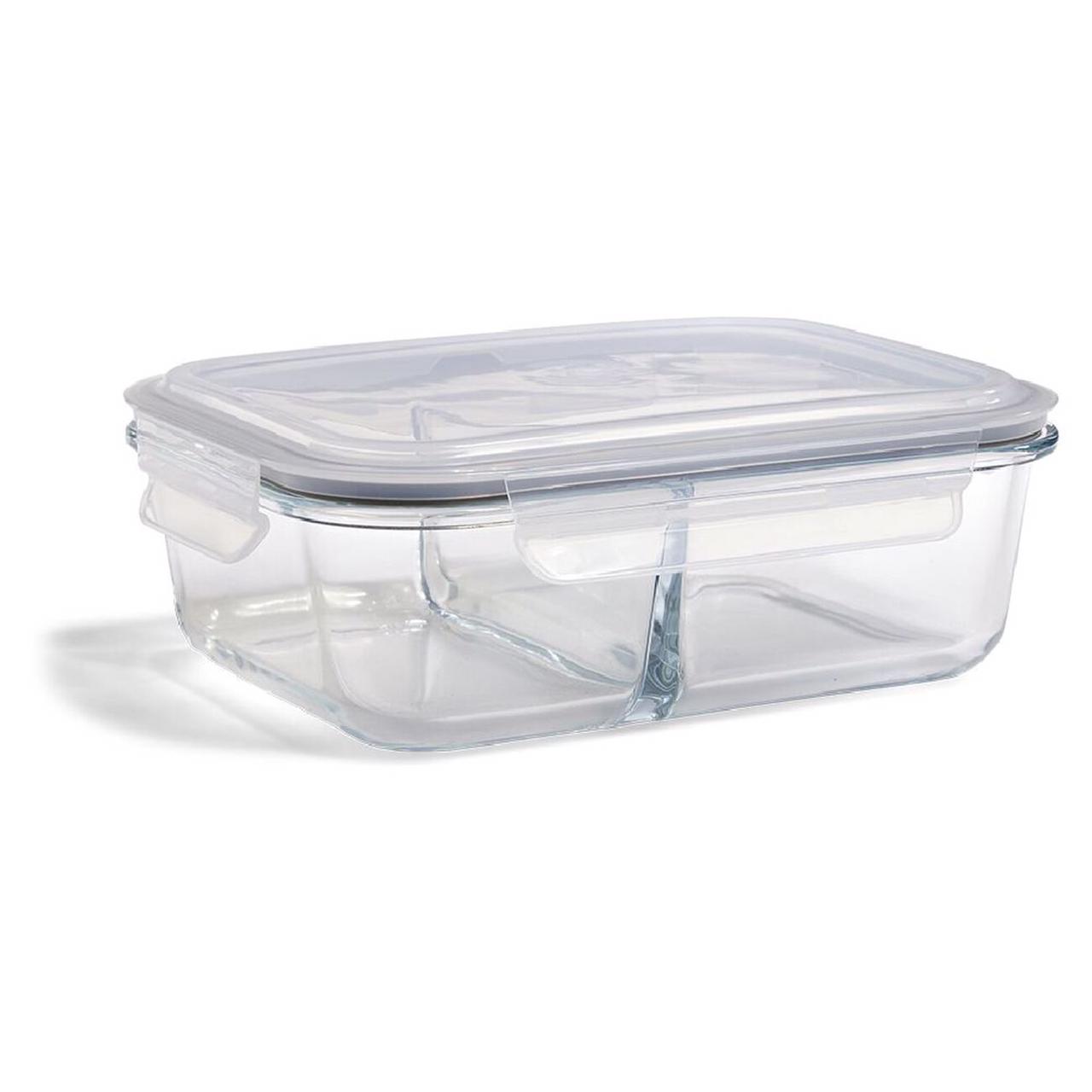 Set 2 boîtes en Verre avec Couvercles pour Conservation