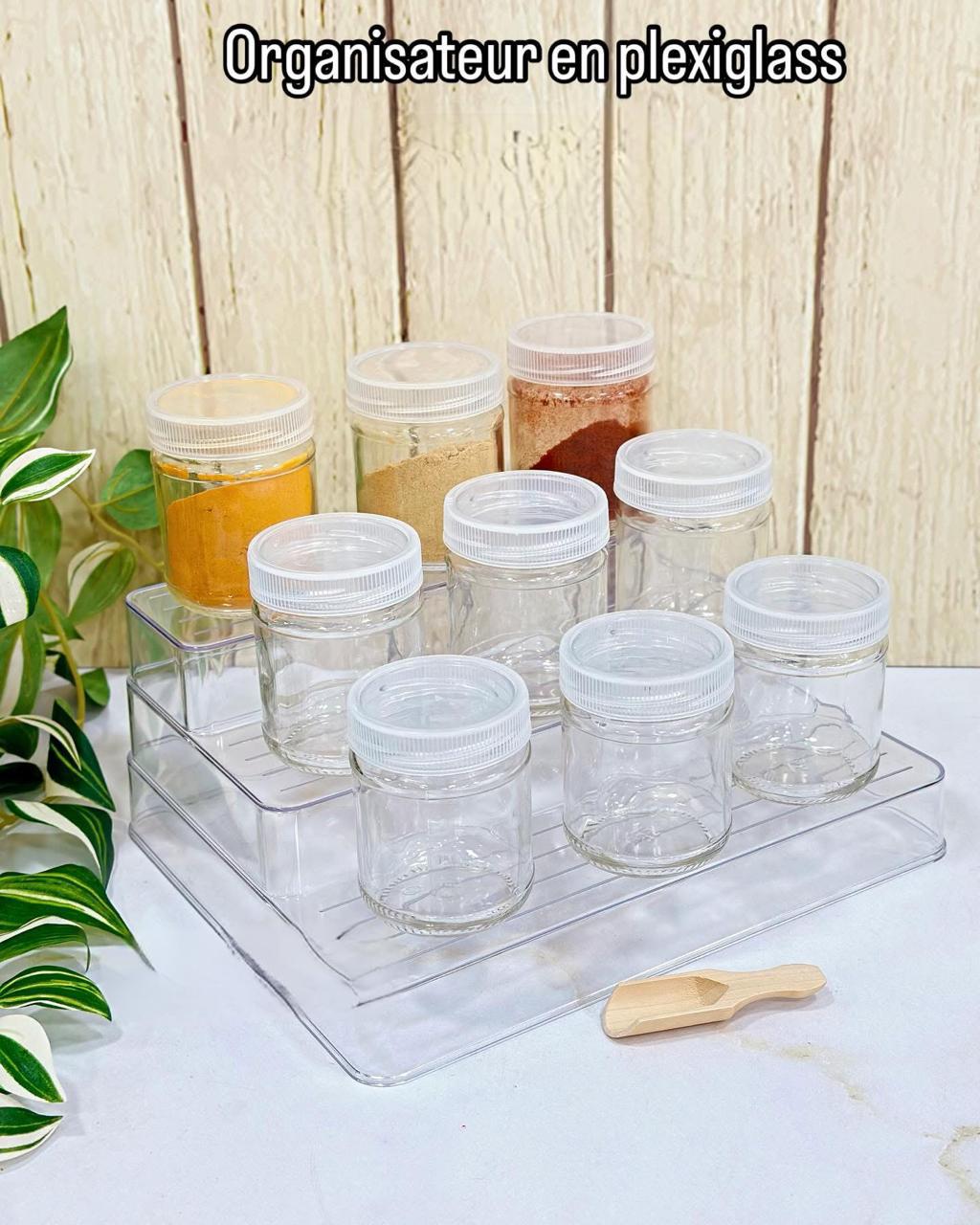 ORGANISATEUR A 3 NIVEAUX MULTIFONCTIONS EN PEXIGLACE POUR ORGANISER VOS BOITES DE 29CM/23CM