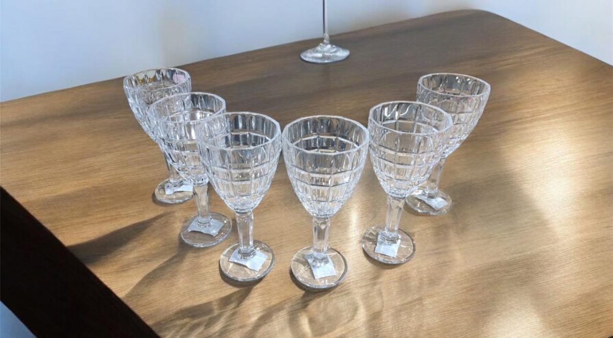 Set De 6 Verres à Pied Transparent Cristal thumbnail 3
