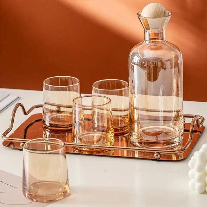 Ensemble de 7 pièces- Carafe et 6 verres thumbnail 3