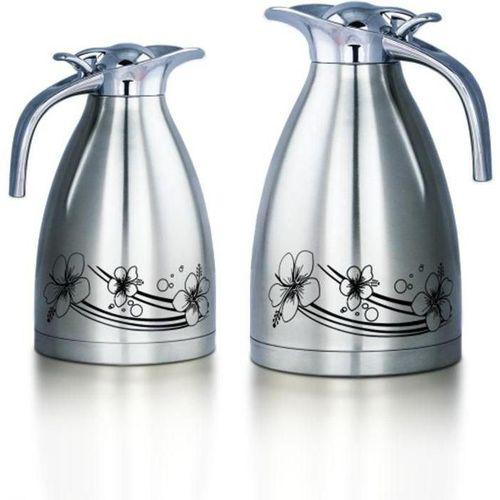 Duo de Thermos – inox – capacité 1,5L/1,2 L – maintient la température.