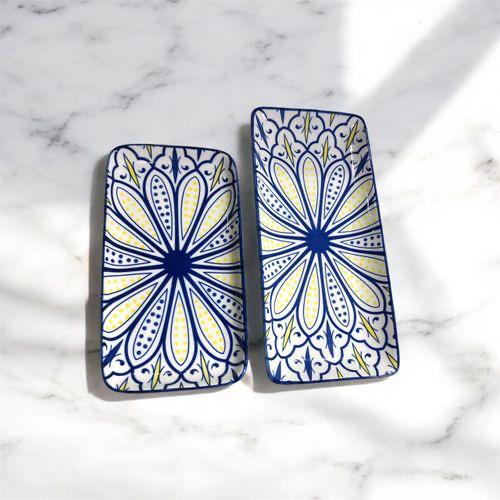 Set de 2 Plats Rectangulaires en Céramique (2 tailles)