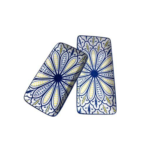 Set de 2 Plats Rectangulaires en Céramique (2 tailles)