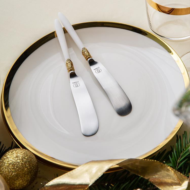 Set 6 Assiettes avec Détail Doré