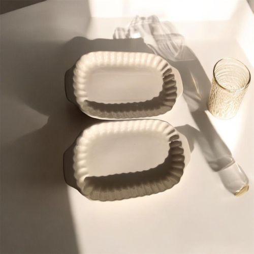 Set 2 Plats en Porcelaine Individuels