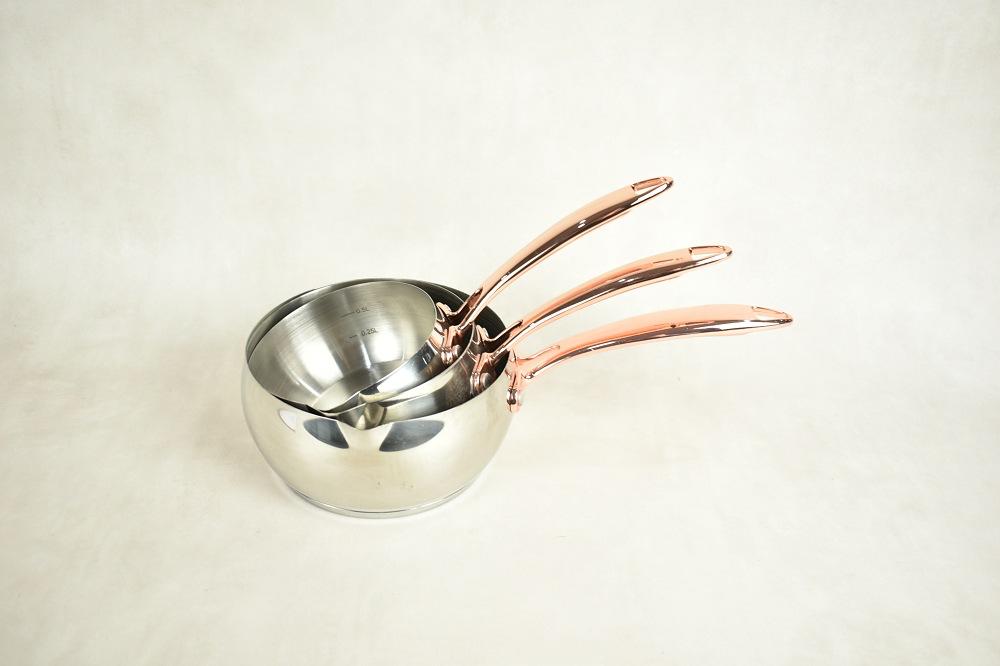 Set de 3 Casseroles Stainless Steel