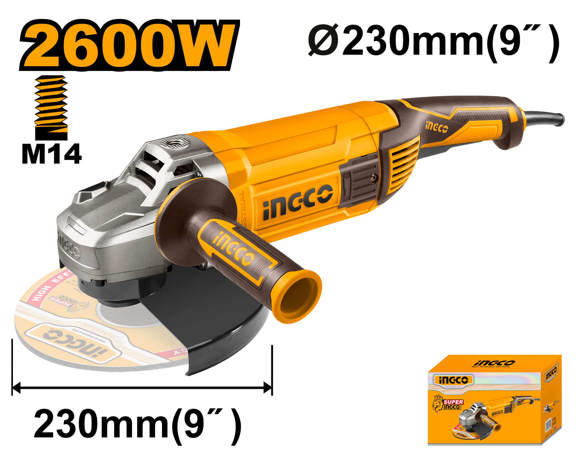 Meuleuse 230mm 2600W
