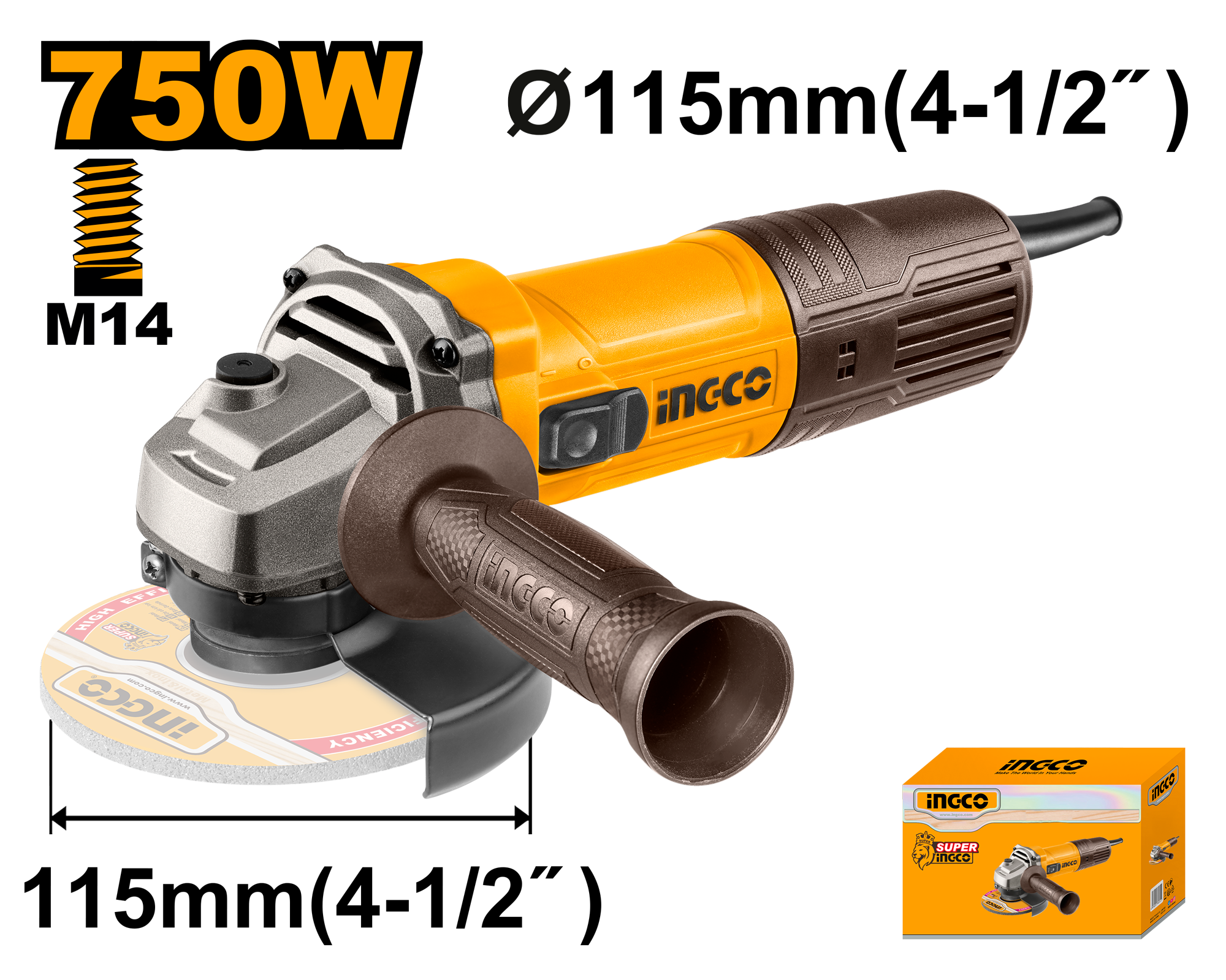 Meuleuse 115mm 750w Ss