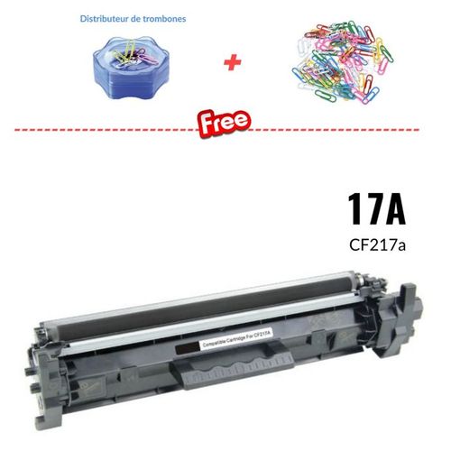 Toner 17A / CF217A ( Distributeur + trombones offert )
