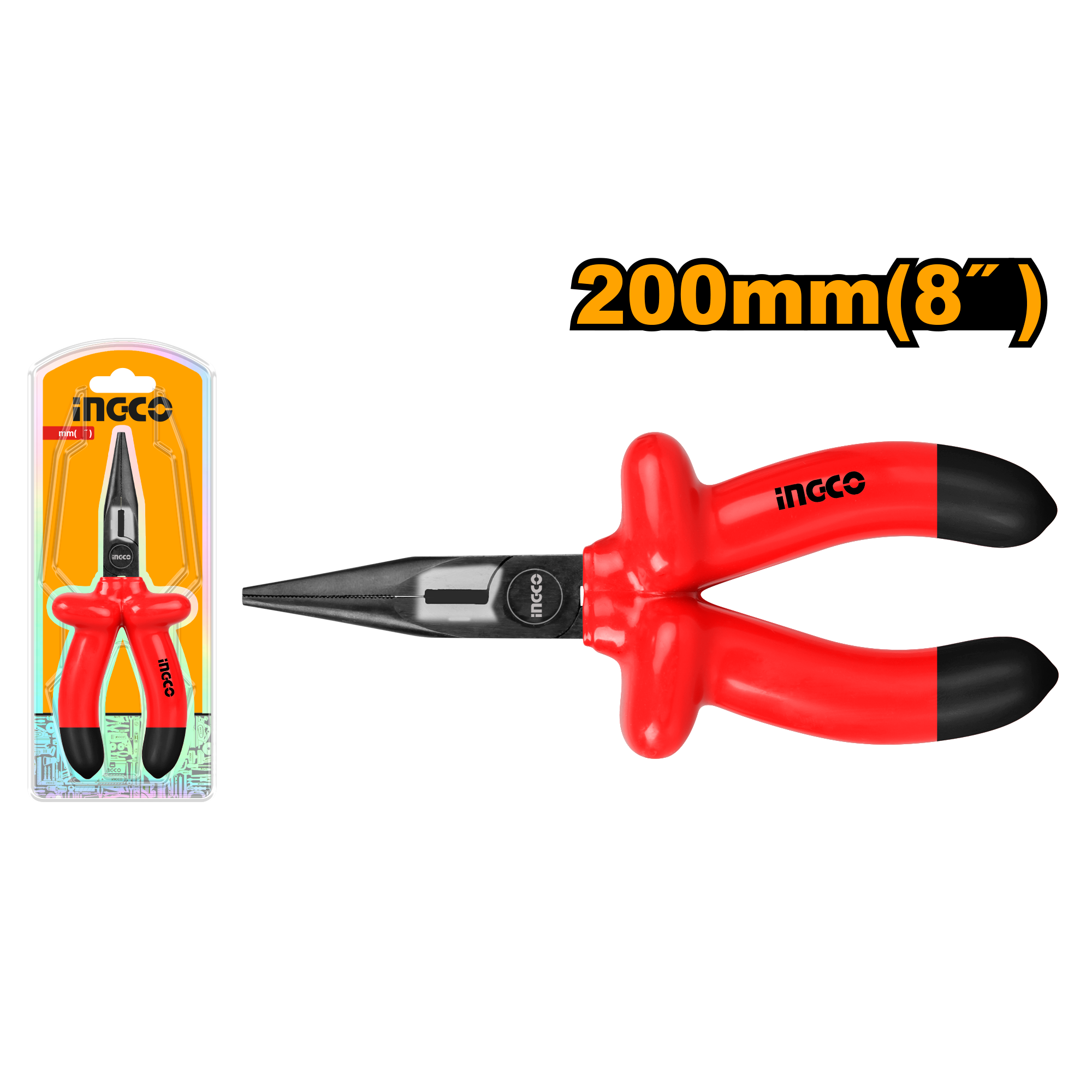 Pince à long nez isolée 1000V - 200mm(8)