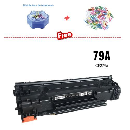 Toner 79A / CF279A - 1000 Pages ( Distributeur + Trombones Offert )