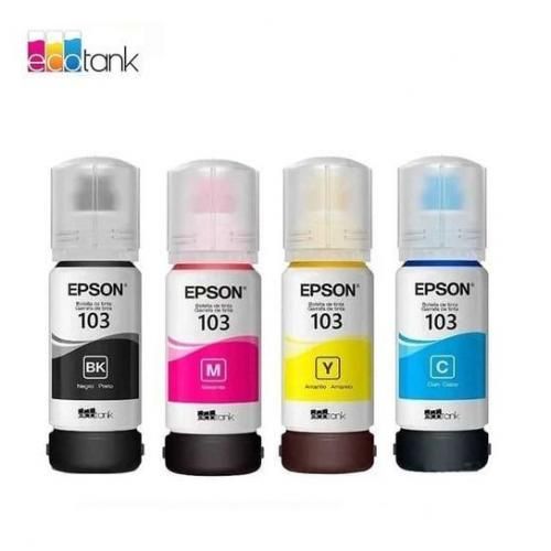Pack 103 Ecotank Ink Bottle ( Black, Cyan, Magenta, Yellow)