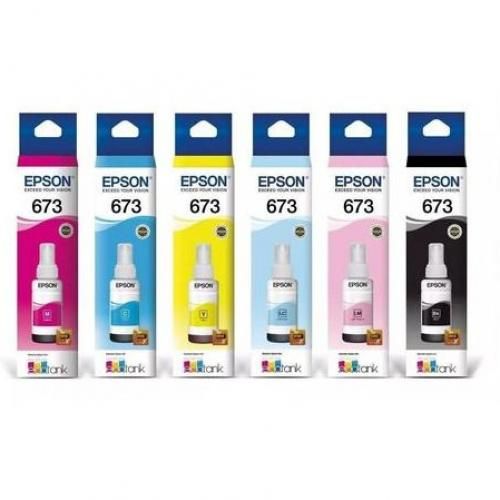 Pack bouteilles D'encre 673 Original pour L800, L805, L810, L850 Printer, L1800