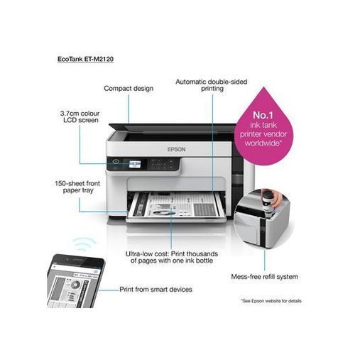 Imprimante à réservoirs EcoTank M2120 N&B Wi-Fi