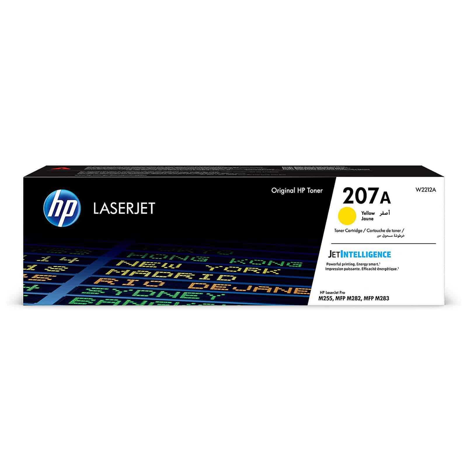 Toner 207A (W2212A) LaserJet d'origine - Jaune