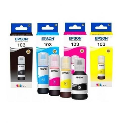 Pack 103 Ecotank Ink Bottle ( Black, Cyan, Magenta, Yellow )