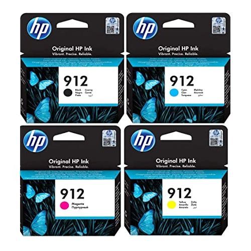 Pack de 4 cartouches 912 noir et couleurs Originales