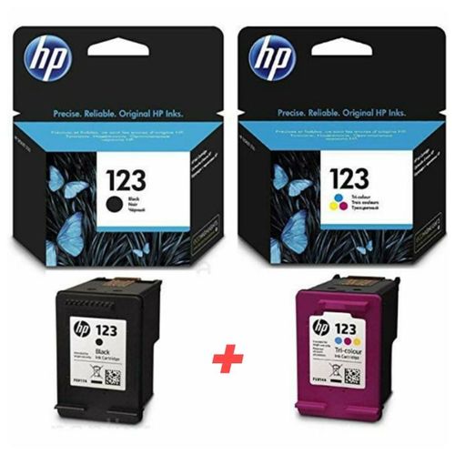 Cartouche 123 Noir + 123 tri-couleur - Produits Authentiques
