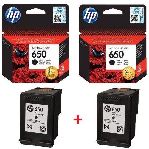 2 x Cartouches 650 Noir - Produits Authentiques