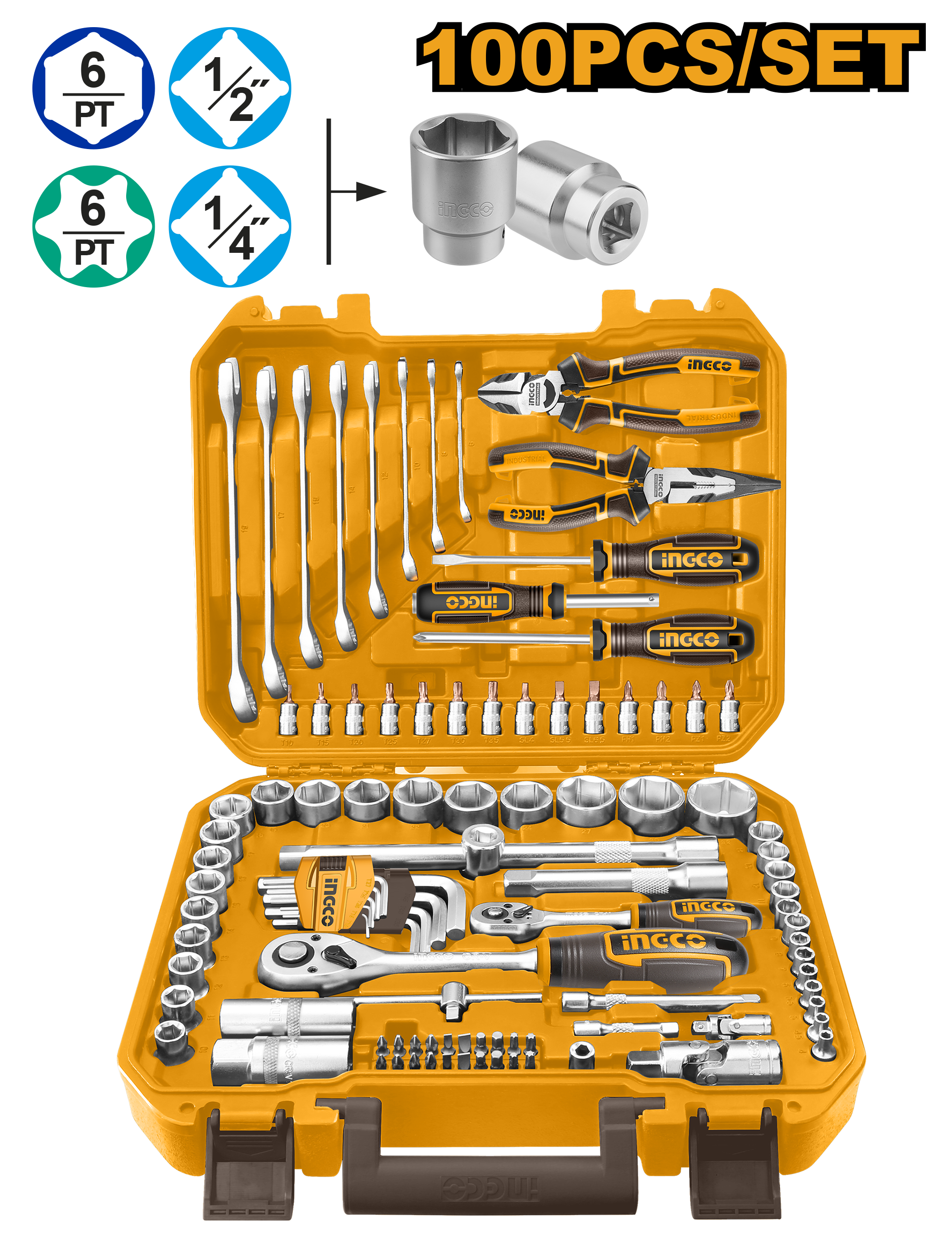 Coffret à outils 100 pièces