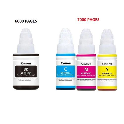 Pack Bouteilles d'encre GI-490 pour les imprimantes G séries