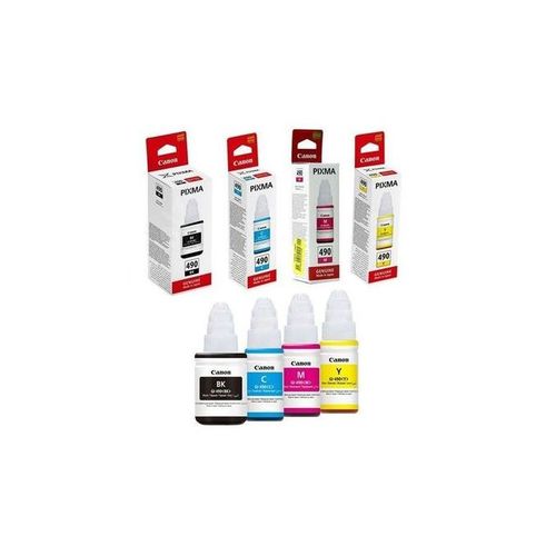 Pack Bouteilles d'encre GI-490 pour les imprimantes G séries thumbnail 4