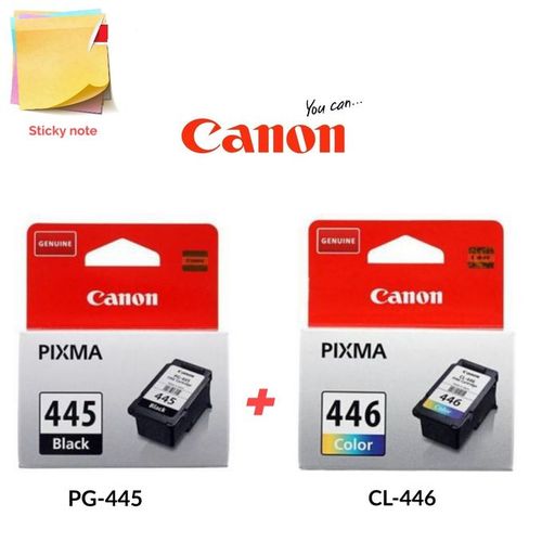 Canon Pack Cartouches dencre PG-445 Noire + CL-446 Color ( Sticky note Offerte )