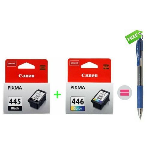 PG-445 Noir + CL-446 Tri-Color dorigine + Stylo Rétractable Offert
