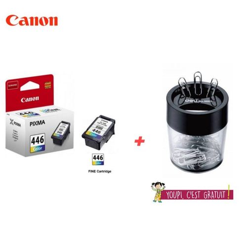 Ink Cart Cartouche dencre CL-446 EMB color ( Distributeur de trombonnes offert ) thumbnail 4