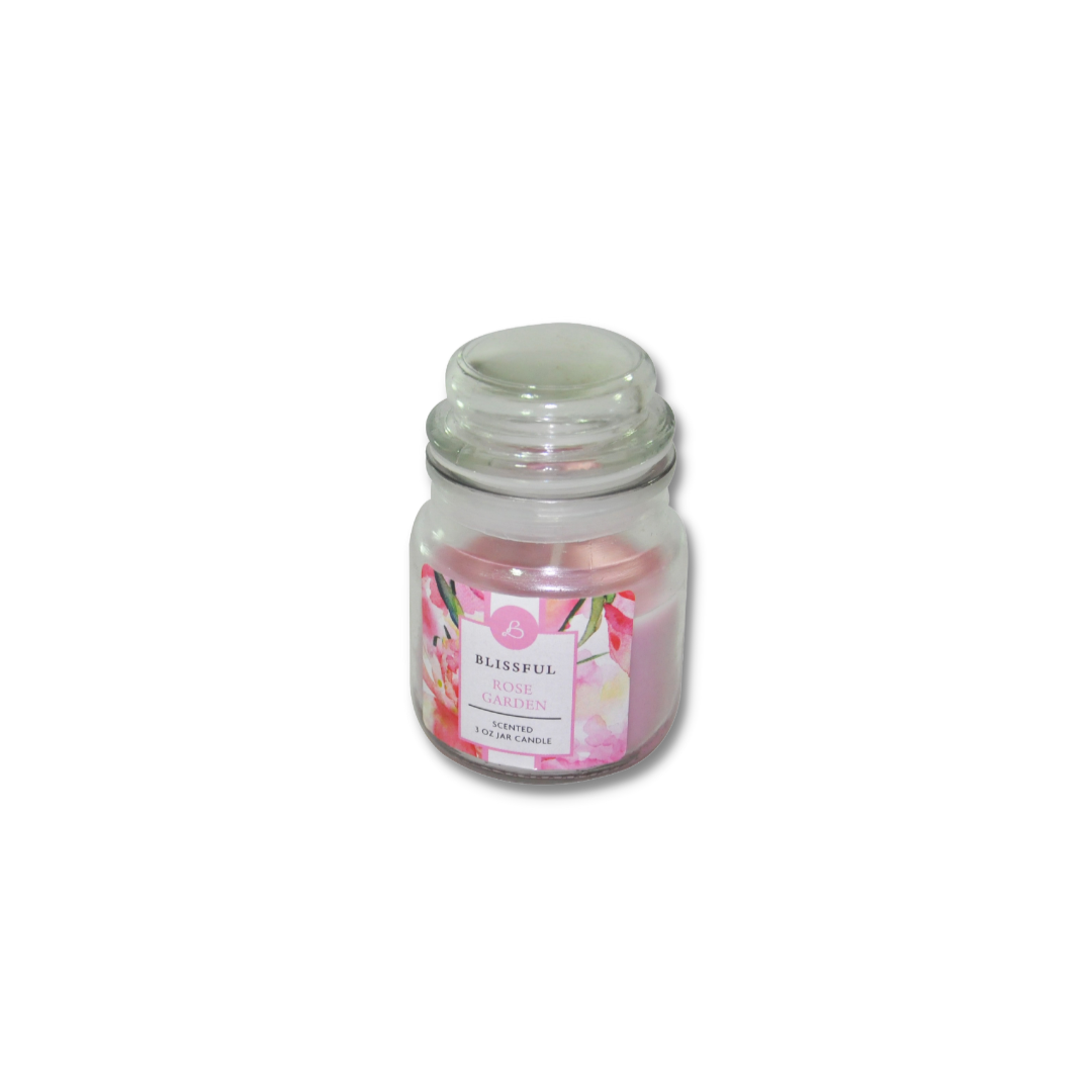 Bougie Bocal 3oz Rose 5,6 Cmx8,5 Cm 20 Hrs