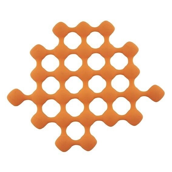 S- Plat Trivet Silicone Orange L24.5 X 21xh1.02 cm