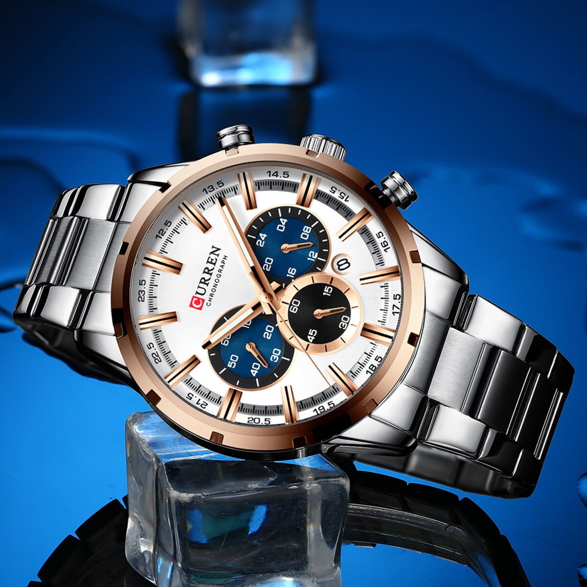 Montre Classique à Quartz D'affaires pour Hommes thumbnail 3