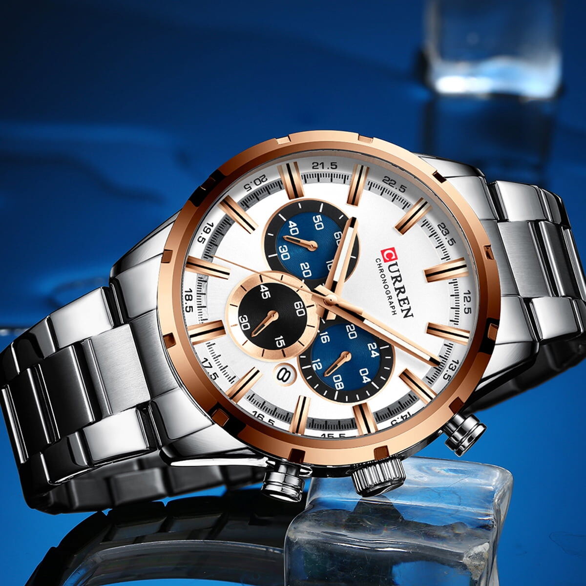 Montre Classique à Quartz D'affaires pour Hommes thumbnail 4